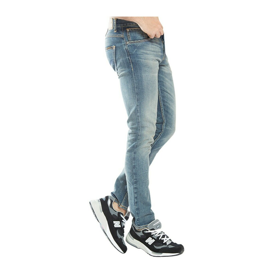 Nudie Jeans - Straight - Blå - Herr - Storlek: W29,W28