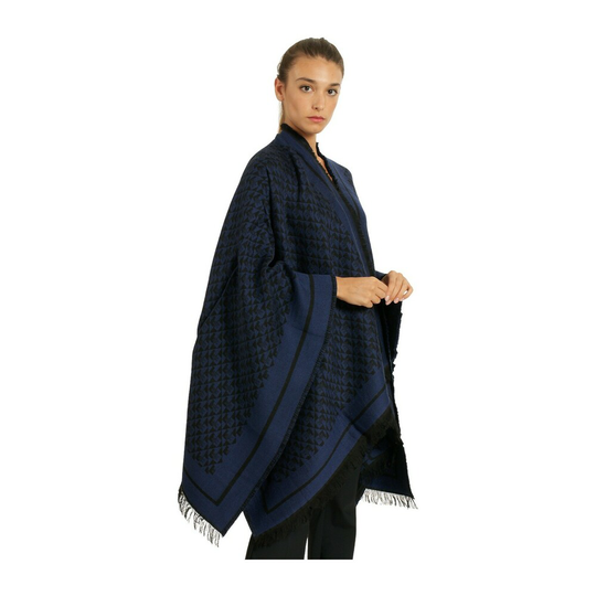 Elisabetta Franchi - Capes och Ponchos - Svart - Dam - Storlek: ONE Size