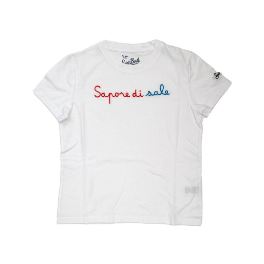MC2 Saint Barth - T-shirt Kortärmad - Vit - Flicka - Storlek: 128 Cm,176 Cm,164 Cm,140 CM