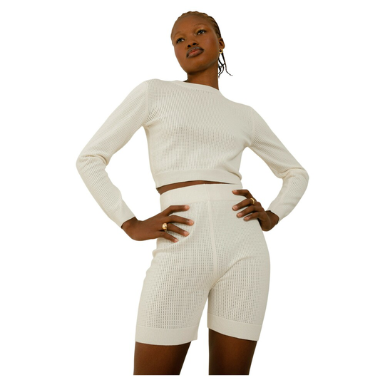 Alohas - Shorts - Vit - Dam - Storlek: L,M,S