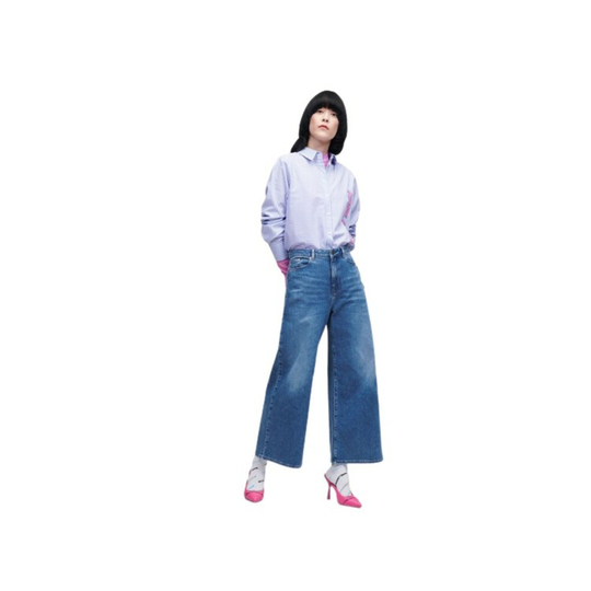 Karl Lagerfeld - Boyfriend Jeans - Blå - Dam - Storlek: W28,W30,W27,W25,W29