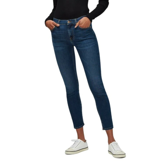 7 For All Mankind - Skinny Jeans - Blå - Dam - Storlek: W27,W25,W28,W26,W30,W24,W32