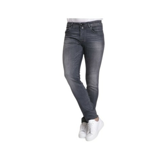 Jacob Cohën - Skinny Jeans - Grå - Herr - Storlek: W31