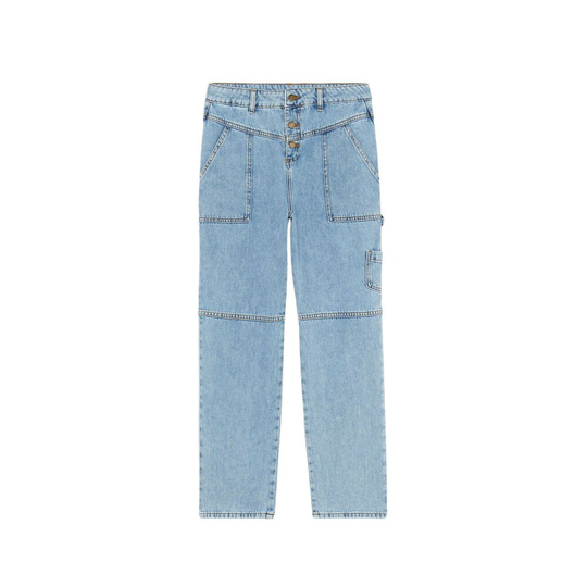 Ba&Sh - Boyfriend Jeans - Blå - Dam - Storlek: L