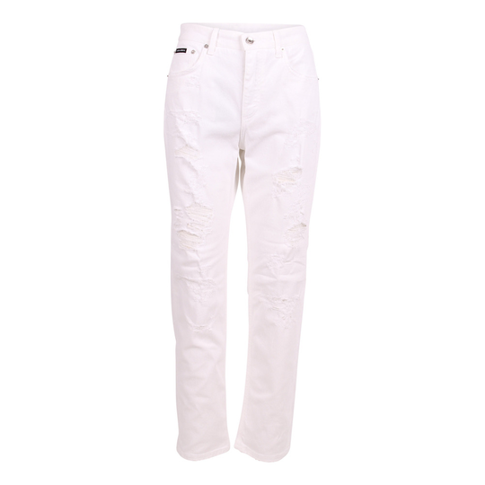 Dolce & Gabbana - Skinny Jeans - Vit - Dam - Storlek: M,2Xs