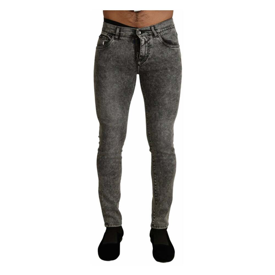 Dolce & Gabbana - Skinny Jeans - Grå - Herr - Storlek: XS