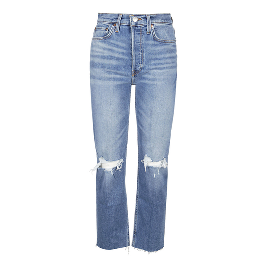 Re/Done - Skinny Jeans - Blå - Dam - Storlek: W27,W28,W25,W26,W29