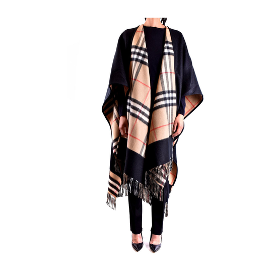 Burberry - Capes och Ponchos - Svart - Dam - Storlek: ONE Size