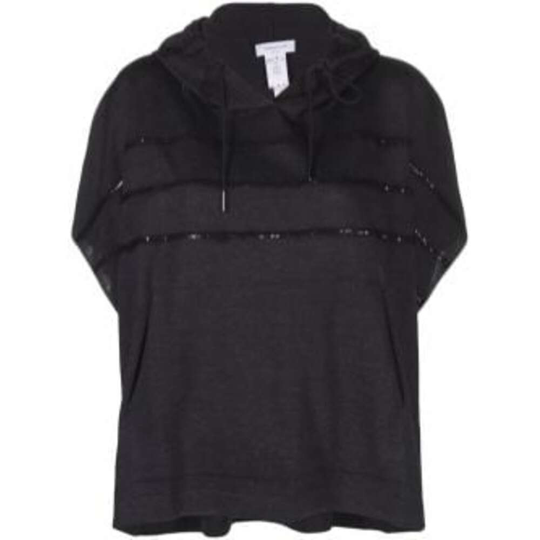 Fabiana Filippi - Capes och Ponchos - Svart - Dam - Storlek: M,S