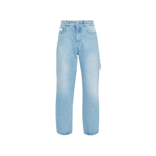Gcds - Baggy Jeans - Blå - Herr - Storlek: W32
