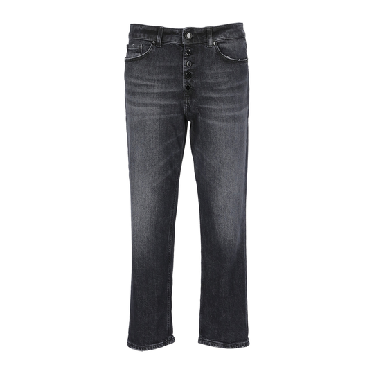 Dondup - Boyfriend Jeans - Svart - Dam - Storlek: W26,W24,W25
