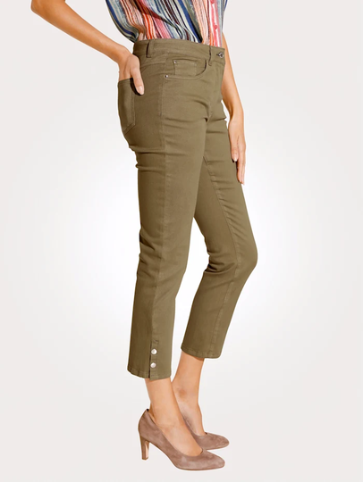Jeans i sportig stil MONA Khaki