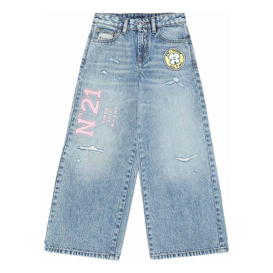 N21 - Jeans - Blå - Flicka - Storlek: 140 Cm,152 CM