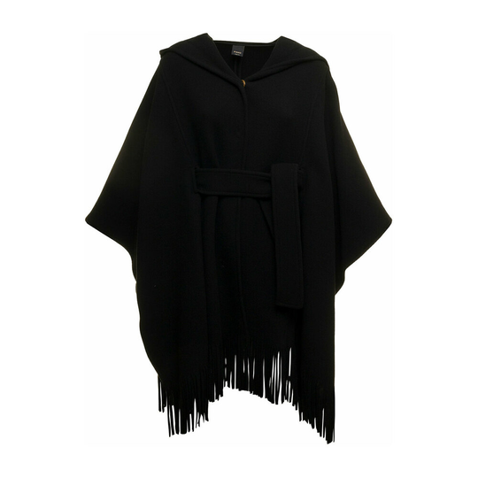 Pinko - Capes och Ponchos - Svart - Dam - Storlek: M,Xs