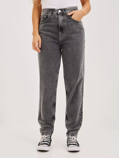 Tommy Jeans - High waisted jeans - Black - Mom Jean Uhr Tprd DF6072 - Jeans