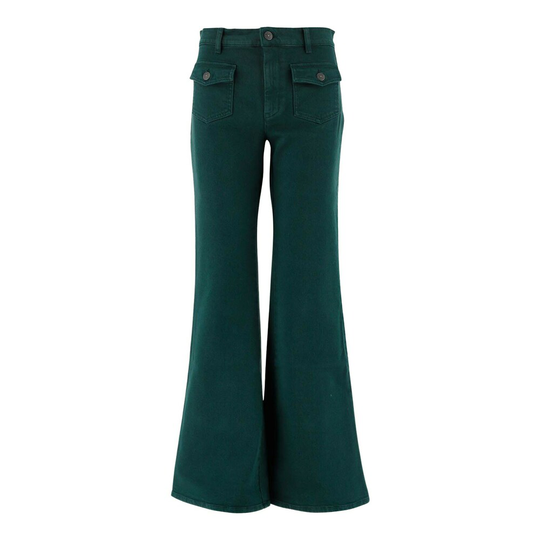 P.a.r.o.s.h. - Flare Jeans - Grön - Dam - Storlek: L,M,S,Xs