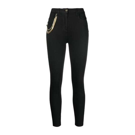 Elisabetta Franchi - Skinny Jeans - Svart - Dam - Storlek: W27,W28,W26,W29,W30