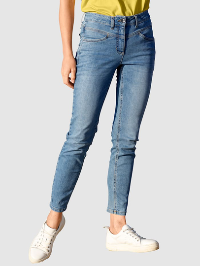 Jeans med snygg söm fram Laura Kent Medium blue