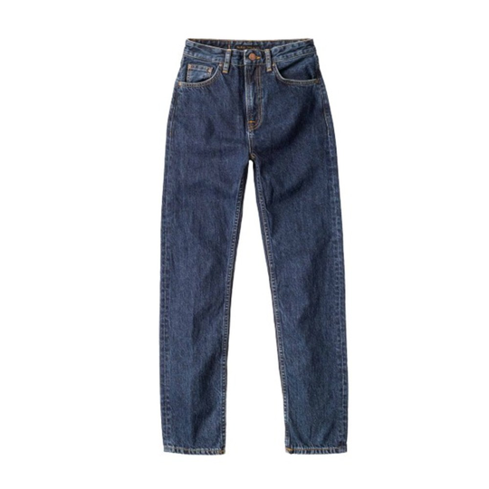 Nudie Jeans - Straight - Blå - Dam - Storlek: W31 L28