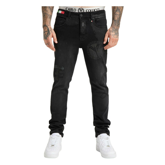 Carlo Colucci - Jeans - Svart - Herr - Storlek: W33,W38,W34,W36,W31