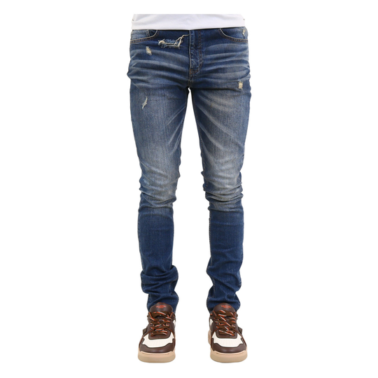 Flaneur Homme - Skinny Jeans - Blå - Herr - Storlek: W32,W34