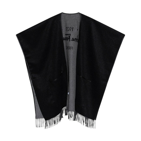 Salvatore Ferragamo - Capes och Ponchos - Svart - Dam - Storlek: ONE Size