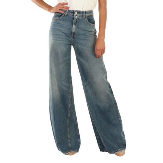 Manila Grace - Boyfriend Jeans - Blå - Dam - Storlek: W27