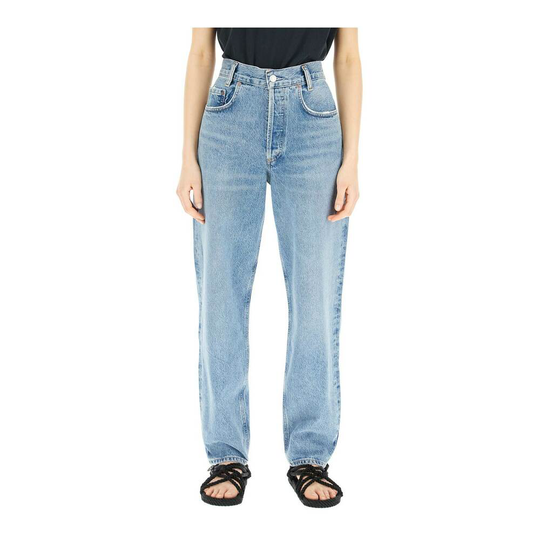 Agolde - Boyfriend Jeans - Blå - Dam - Storlek: W23,W25,W28