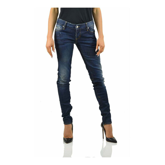 Dsquared2 - Skinny Jeans - Blå - Dam - Storlek: XS