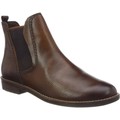 Skor Marco Tozzi Booties Cognac Lizard med klackar