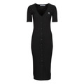 Långklänningar Calvin Klein Jeans CK BUTTON THROUGH RIB LONG DRESS