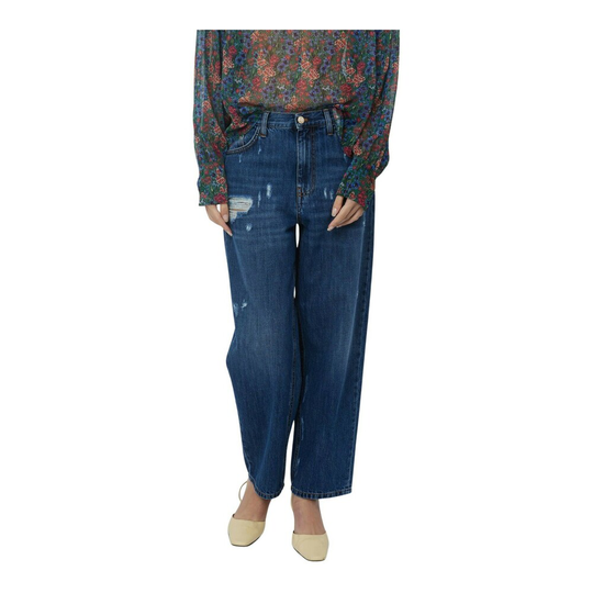 Silvian Heach - Boyfriend Jeans - Blå - Dam - Storlek: W31,W25,W32,W24