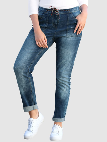 Jeans med stora fickor basically you Blå