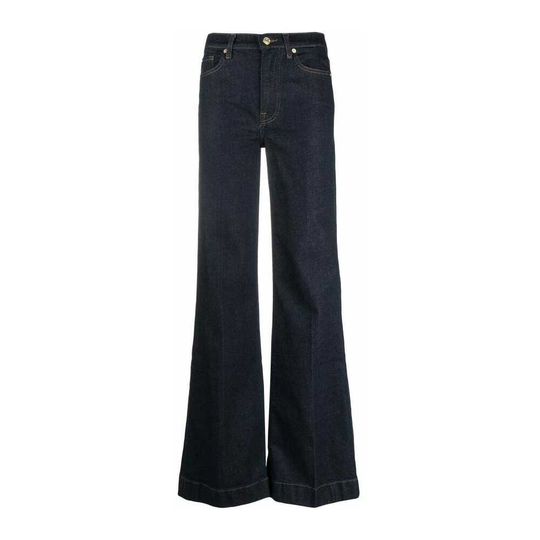7 For All Mankind - Flare Jeans - Blå - Dam - Storlek: W30,W29,W28