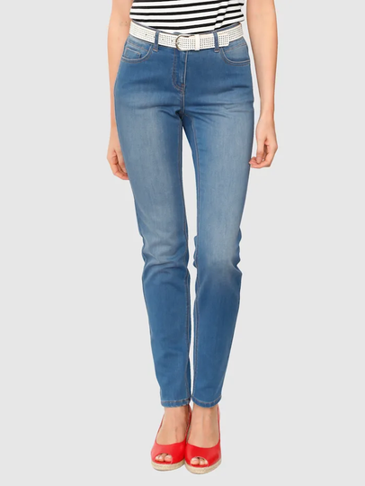 Jeans med lätt tvättning AMY VERMONT Light blue