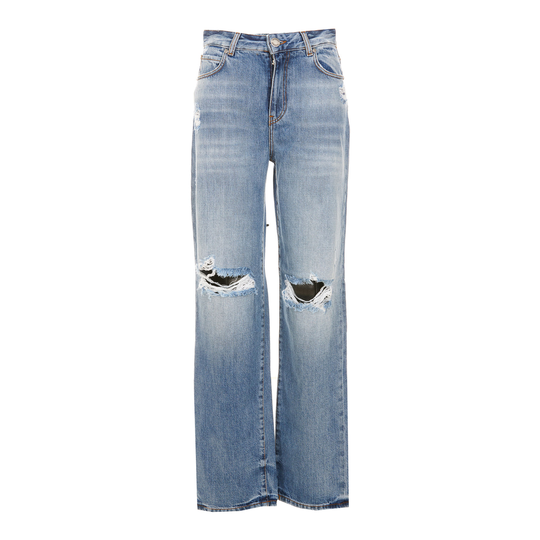 Pinko - Boyfriend Jeans - Blå - Dam - Storlek: W24,W28,W25,W27,W26,W30,W29