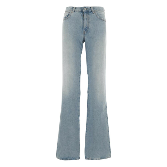 Off White - Flare Jeans - Blå - Dam - Storlek: W25,W27,W24,W26,W28,W29
