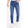 Stuprörsjeans True Rise Jeans Stretch R Fit DPNW Bla