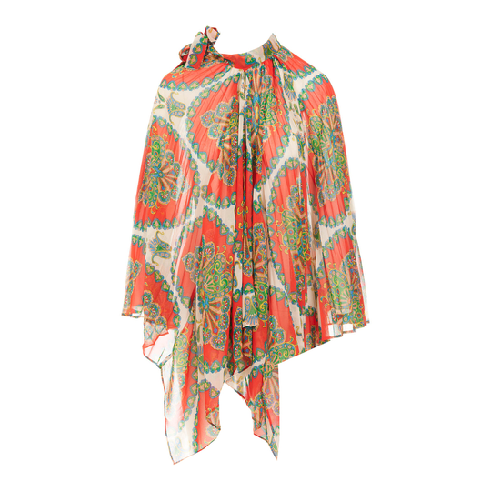 Etro - Capes och Ponchos - Röd - Dam - Storlek: ONE Size