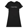 Kortklänningar Calvin Klein Jeans INSTITUTIONAL SILVER LOGO T-SHIRT DRESS