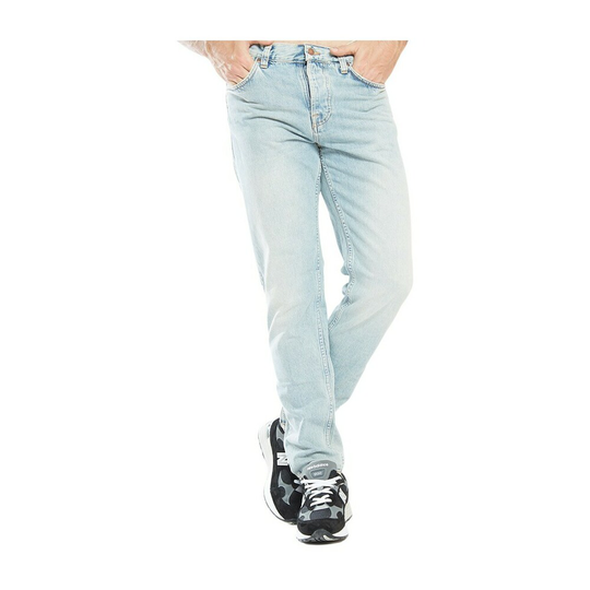 Nudie Jeans - Straight - Blå - Herr - Storlek: W32,W28