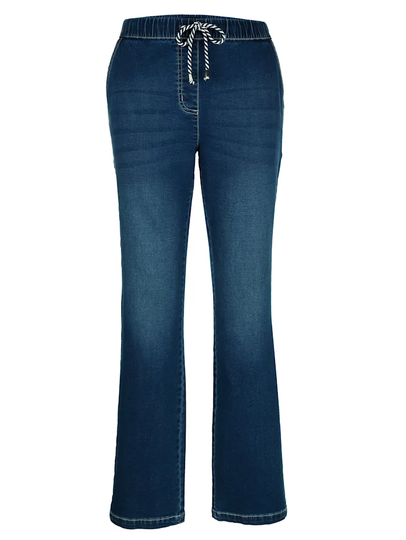 Jeans i sportig stil MIAMODA Blue stone