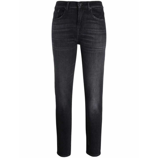 7 For All Mankind - Skinny Jeans - Svart - Dam - Storlek: W27,W28,W29