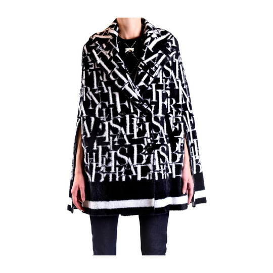 Elisabetta Franchi - Capes och Ponchos - Svart - Dam - Storlek: M,S,Xs