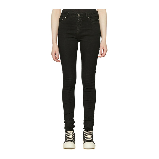 Rick Owens - Skinny Jeans - Svart - Dam - Storlek: W26,W25,W27