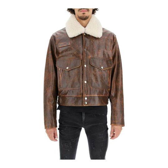 Diesel - Skinnjackor - Brun - Herr - Storlek: XL
