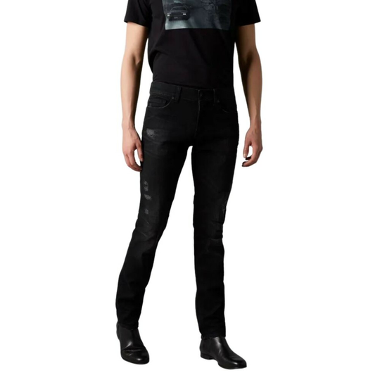 7 For All Mankind - Skinny Jeans - Svart - Herr - Storlek: W34