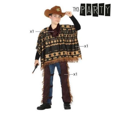 Maskeraddräkt för barn Cowboy (Storlek: 3-4 år)