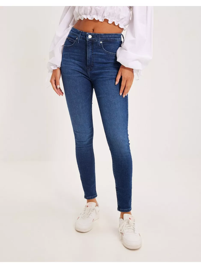 Calvin Klein Jeans High Rise Super Skinny Ankle High waisted jeans Blue