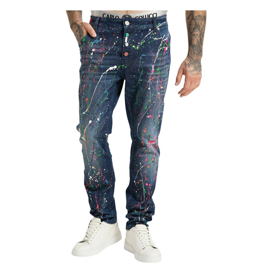 Carlo Colucci - Jeans - Blå - Herr - Storlek: W33,W38,W34,W36